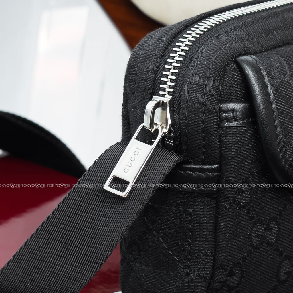 Túi Gucci 855344 FAD6G 1000 GG Canvas Messenger Bag Black