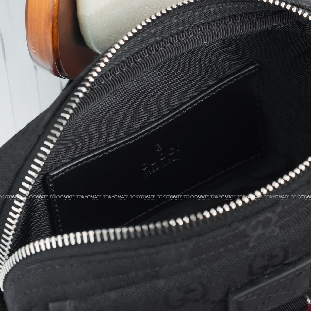 Túi Gucci 855344 FAD6G 1000 GG Canvas Messenger Bag Black