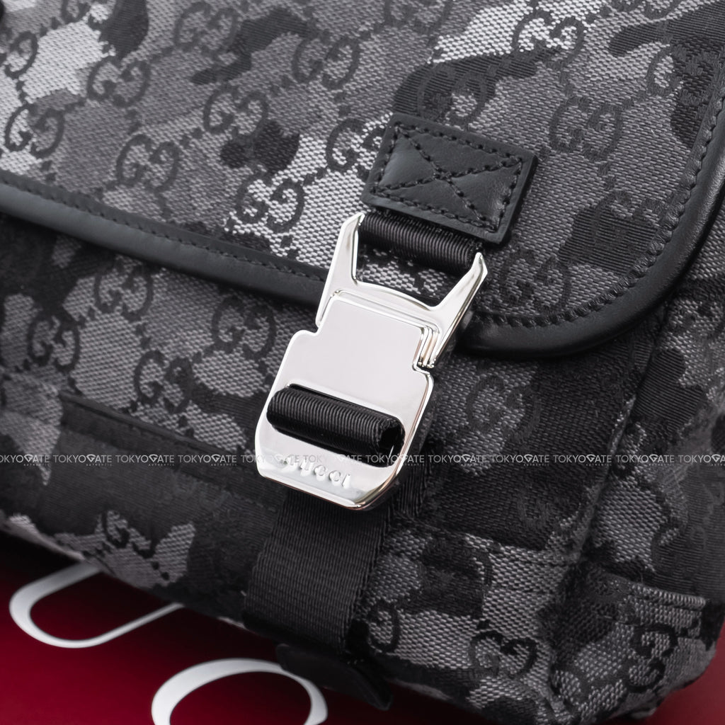 Túi Gucci 854745 FAFGL 8444 Aviator GG Camouflage Messenger Bag Black Grey