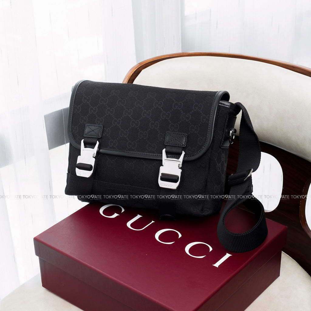 Túi Gucci 854745 FAE8V 1000 Aviator GG Canvas Messenger Bag Black