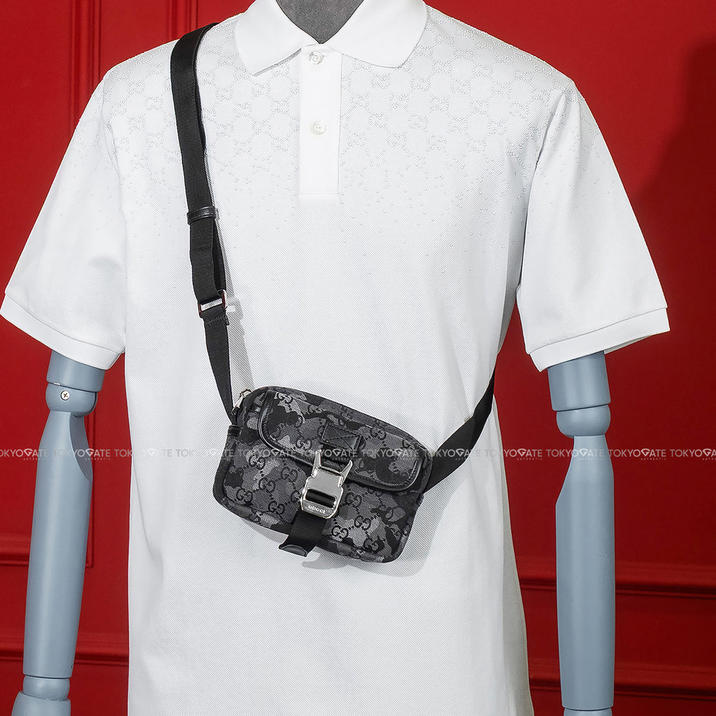 Túi Gucci 855344 FAFH9 8445 GG Shadow Camo Messenger Bag Grey