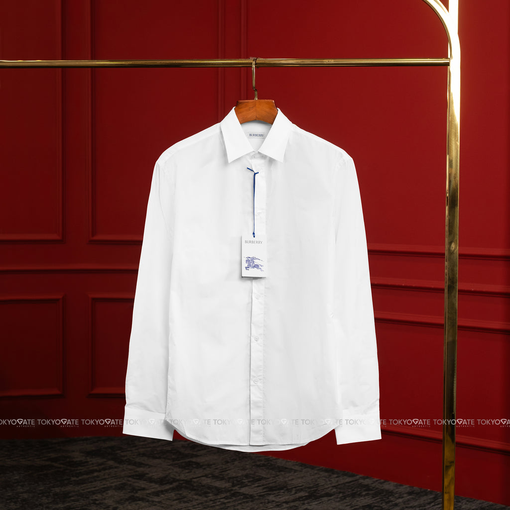 Áo sơ mi Burberry 8091432 Shefford Optic White Slim Fit