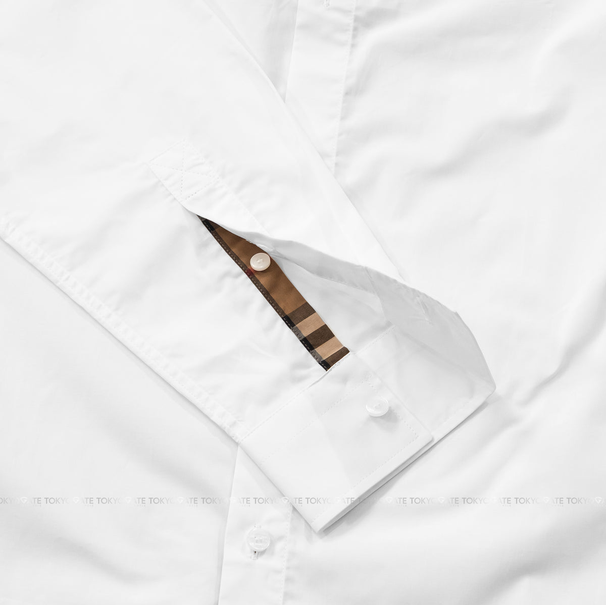 Áo sơ mi Burberry 8091432 Shefford Optic White Slim Fit