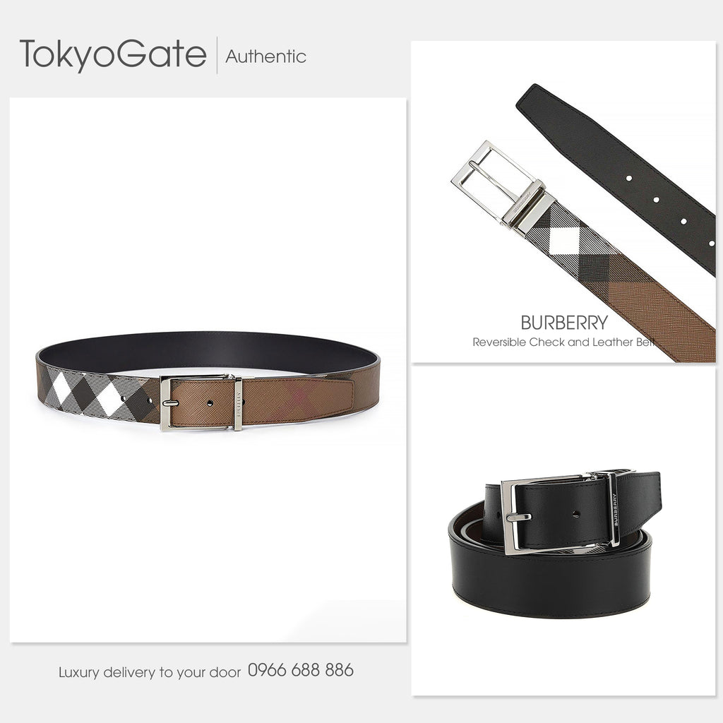 Dây lưng Burberry 80527931 MB Louis35 Dark Birch Brown