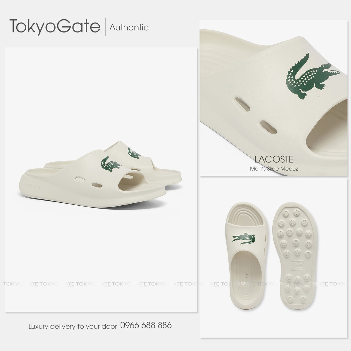 Dép Lacoste 751CMA0014 18C Meduz Slide 126 2 CMA Off White