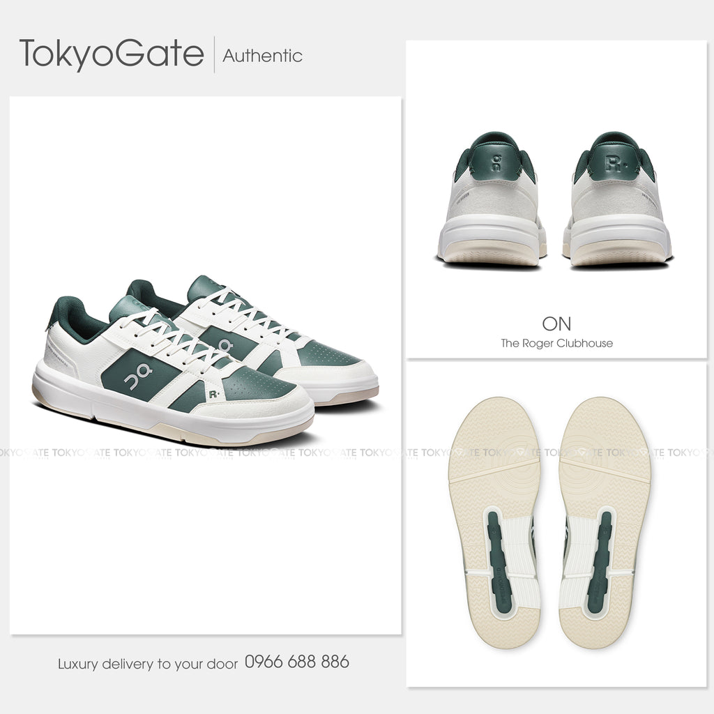 Giày On The Roger Clubhouse 3MF10543427 Ivory/Olive