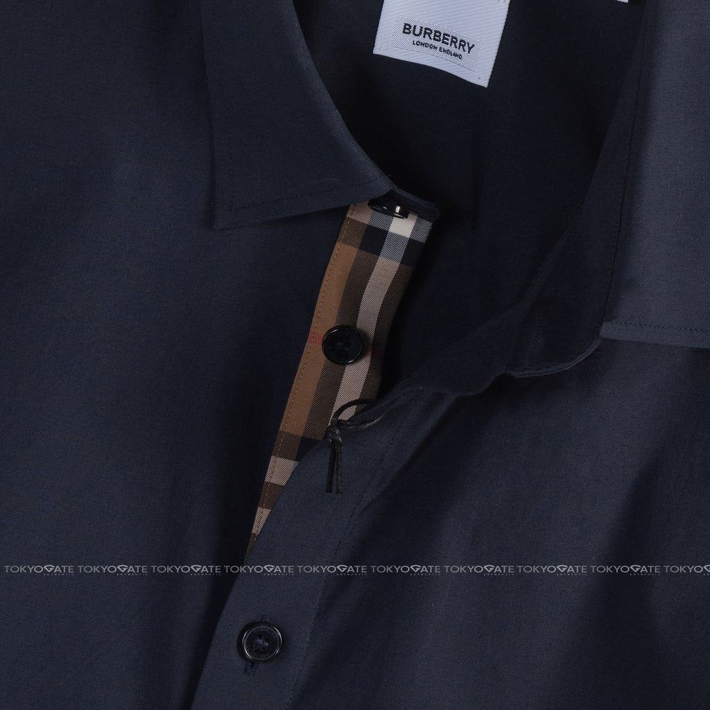 Áo sơ mi Burrbery 8091436 Shefford Navy Black Slim fit