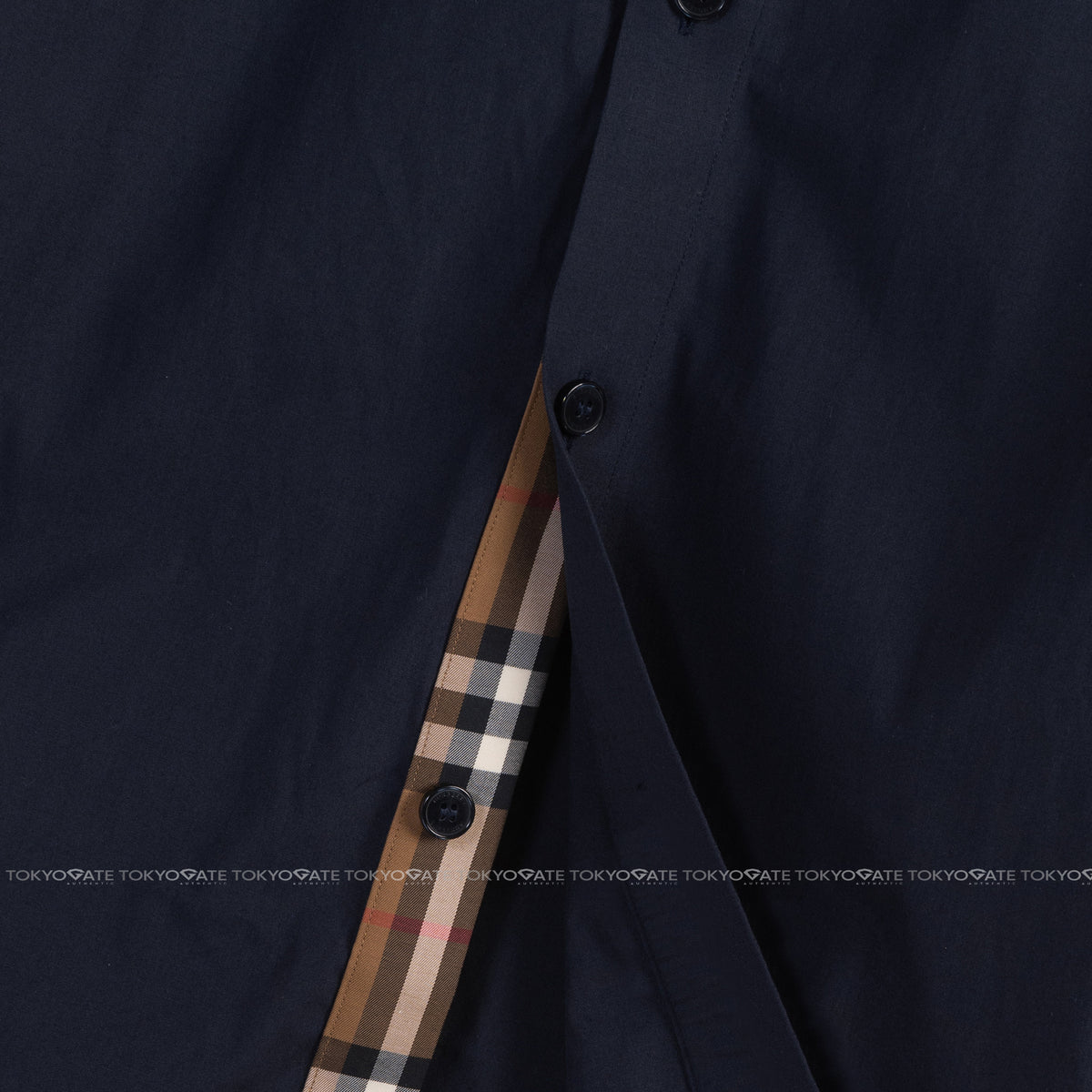 Áo sơ mi Burrbery 8091436 Shefford Navy Black Slim fit