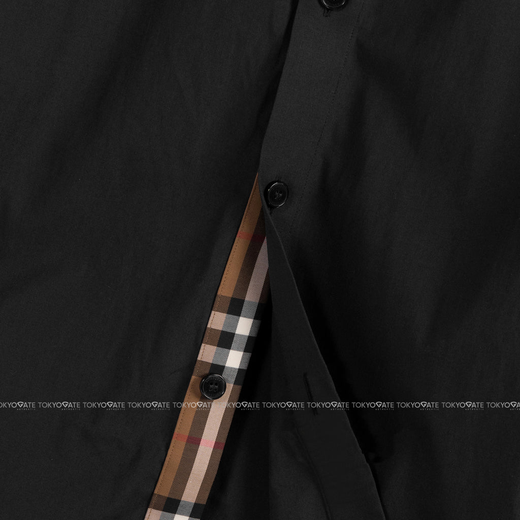 Áo sơ mi Burberry 8084280 Shefford Black Slim Fit