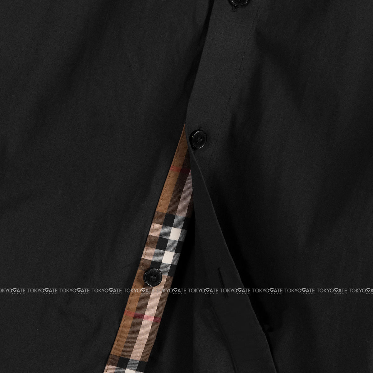 Áo sơ mi Burberry 8084280 Shefford Black Slim Fit