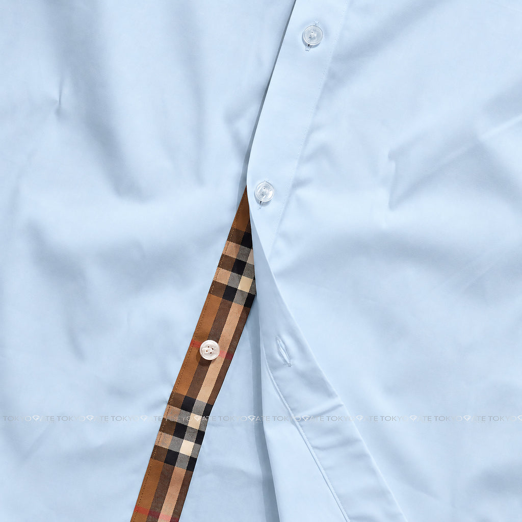 Áo sơ mi Burberry 8121564 Shefford Light Blue Slim Fit