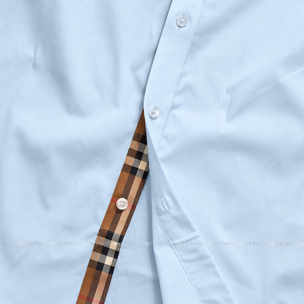 Áo sơ mi Burberry 8121564 Shefford Light Blue Slim Fit
