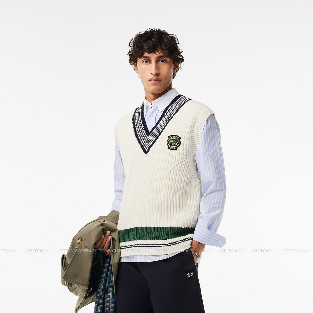 Áo len Lacoste AH0563 IQV Heavy Cotton Badge Accent Tennis Sweater