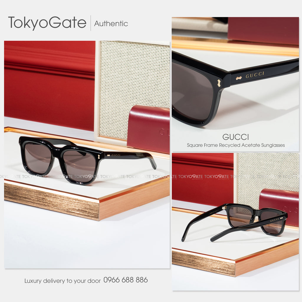 Kính Gucci GG1523S 001 Black Grey Sunglasses