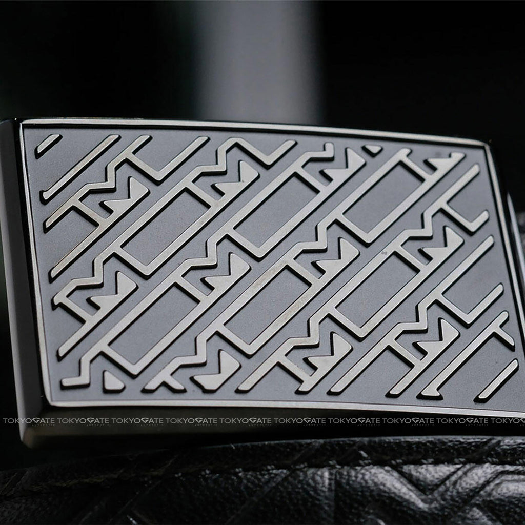 Dây lưng Montblanc MB129450 M Motif Logo Embossed Leather Black