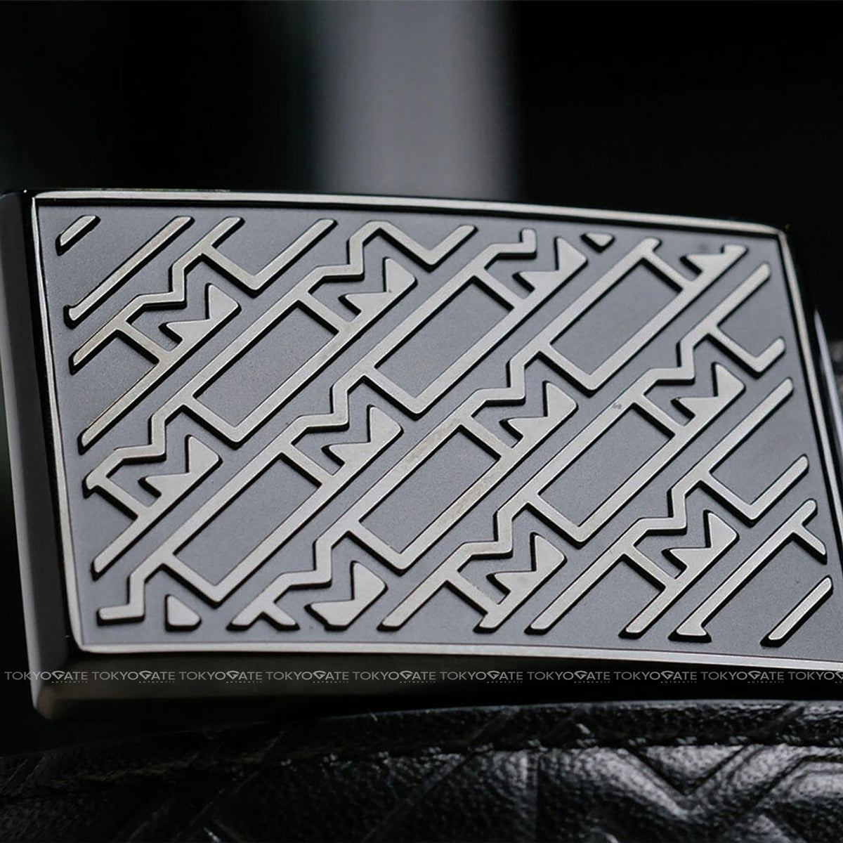 Dây lưng Montblanc MB129450 M Motif Logo Embossed Leather Black