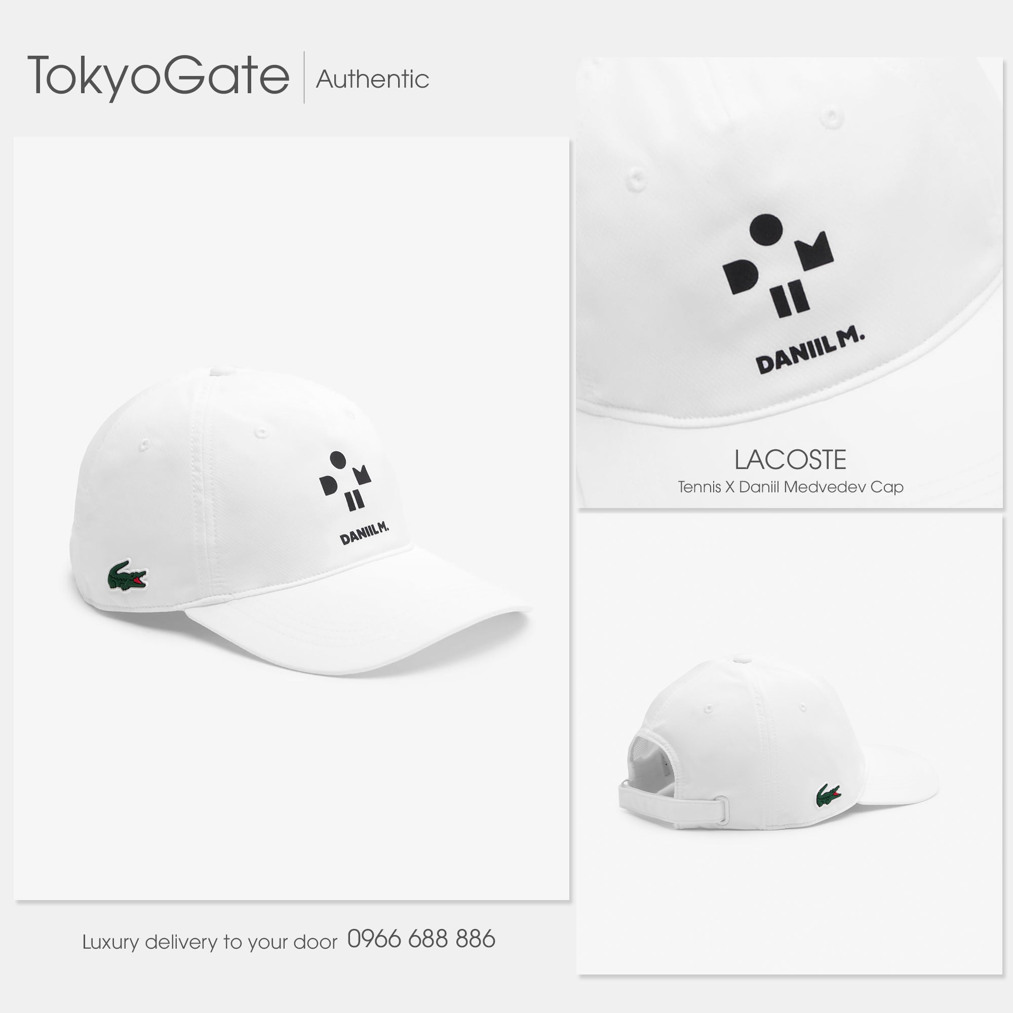 Mũ lưỡi trai Lacoste RK8884 Daniil Medvedev Edition Cap