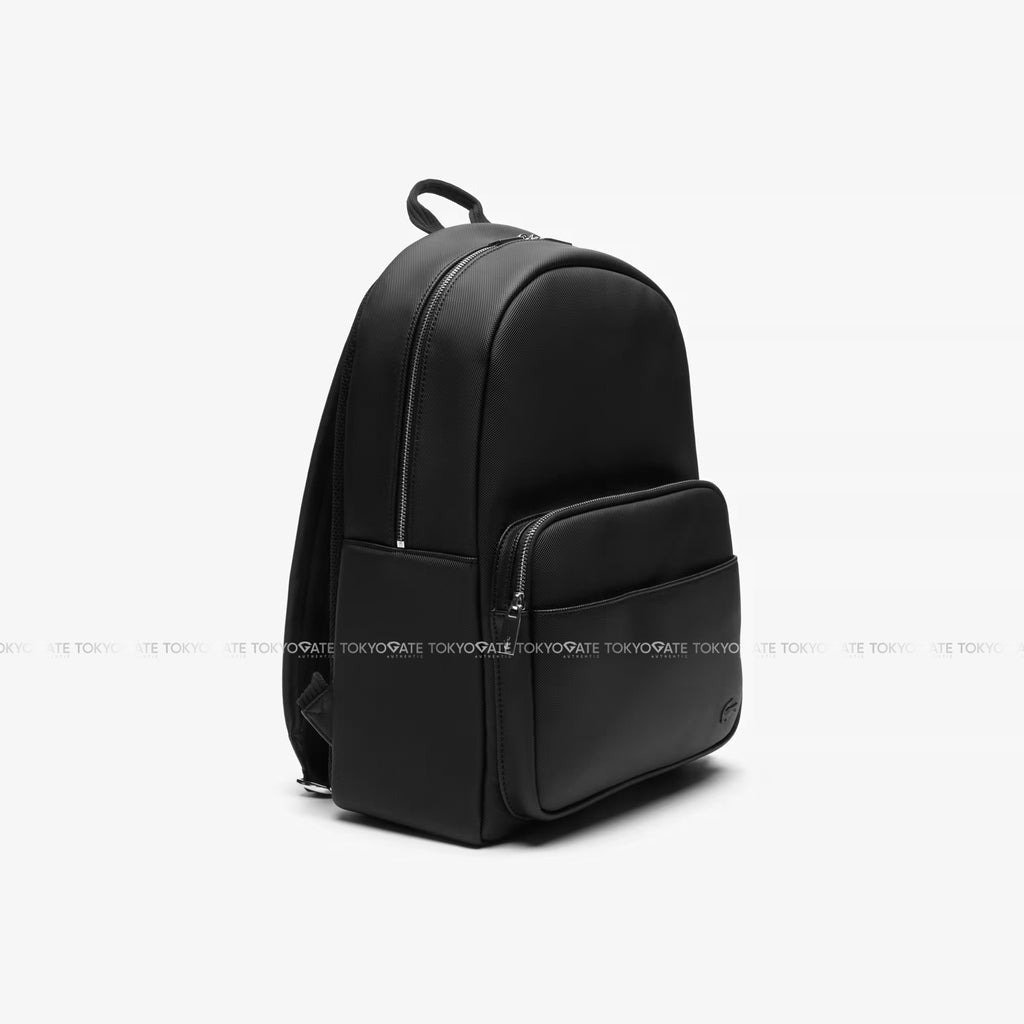 Balo Lacoste NH4430HC 031 Neocroc RFID Protection Recycled Canvas Backpack Black