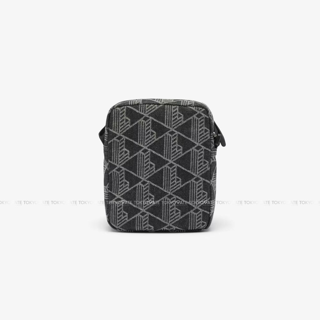 Túi Lacoste NU4869NZ Monogram Jacquard Vertical Satchel Black