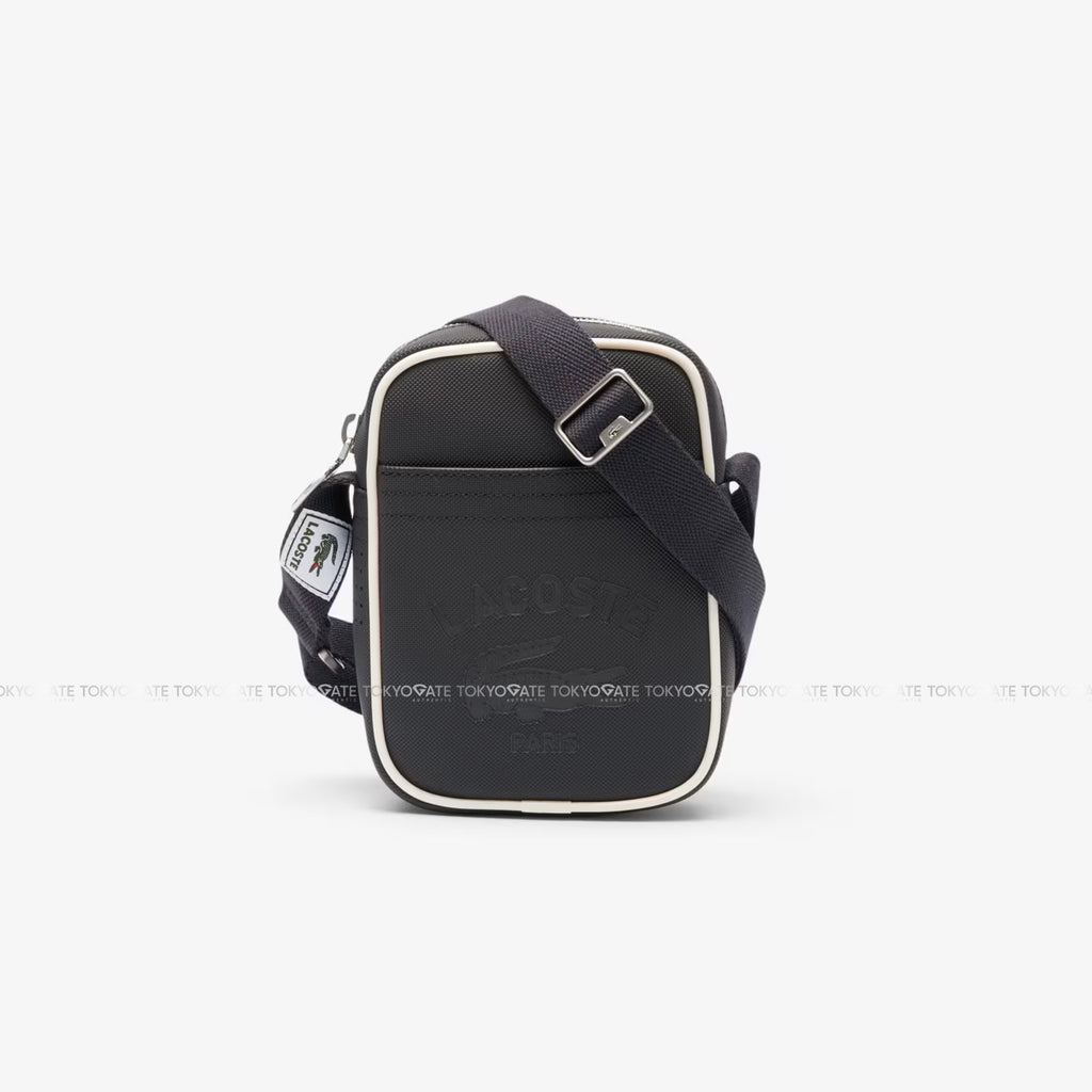 Túi Lacoste NU4964UO K46 Club 1930 Petit Piqué Effect Vertical Satchel Black