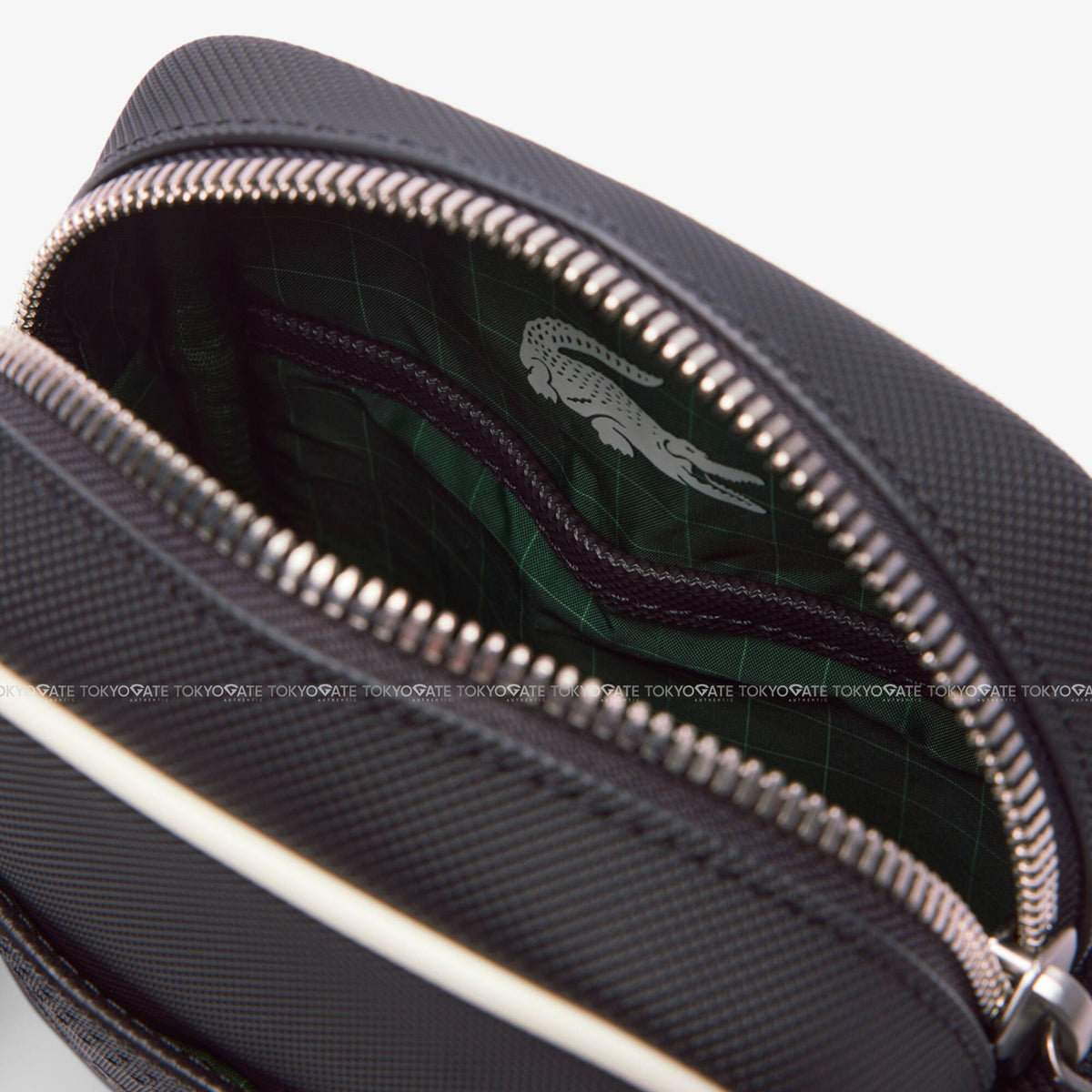Túi Lacoste NU4964UO K46 Club 1930 Petit Piqué Effect Vertical Satchel Black