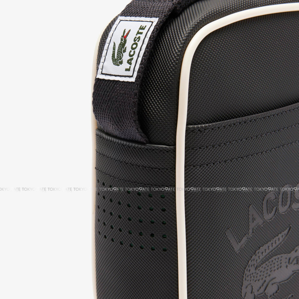 Túi Lacoste NU4964UO K46 Club 1930 Petit Piqué Effect Vertical Satchel Black