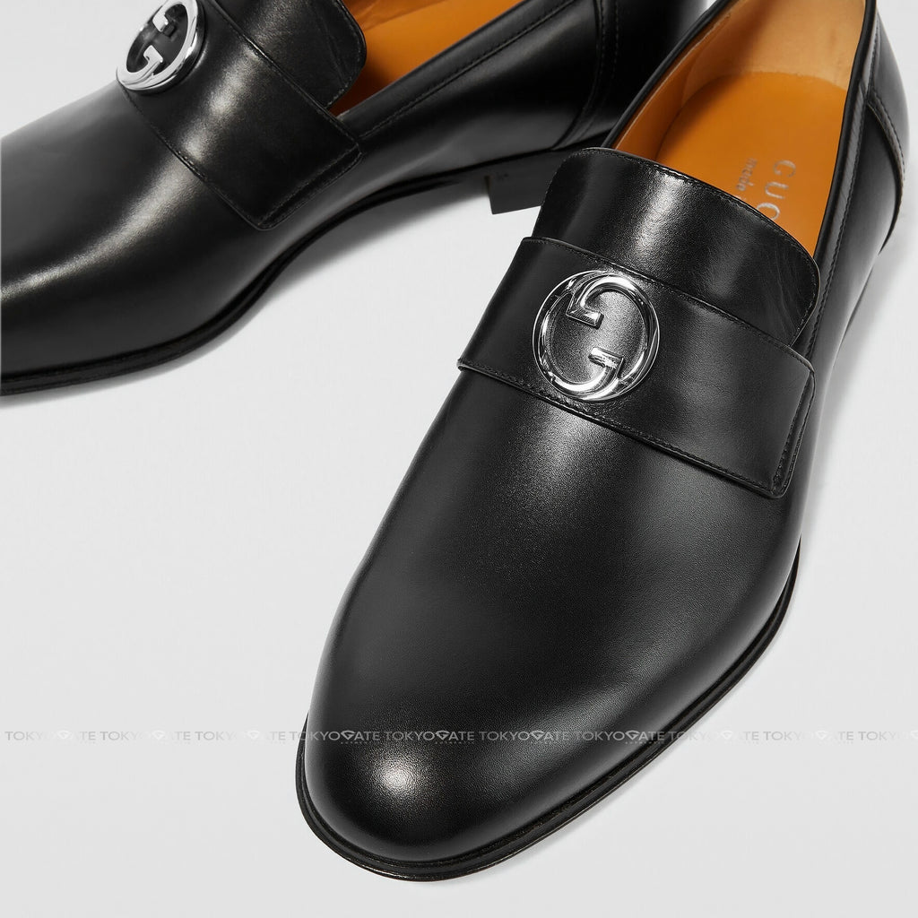 Giày Gucci 730134 06F00 1000 Interlocking G Loafer Black