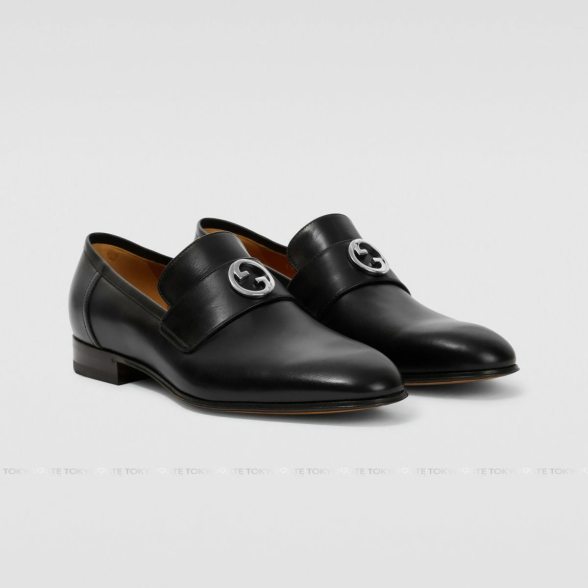 Giày Gucci 730134 06F00 1000 Interlocking G Loafer Black