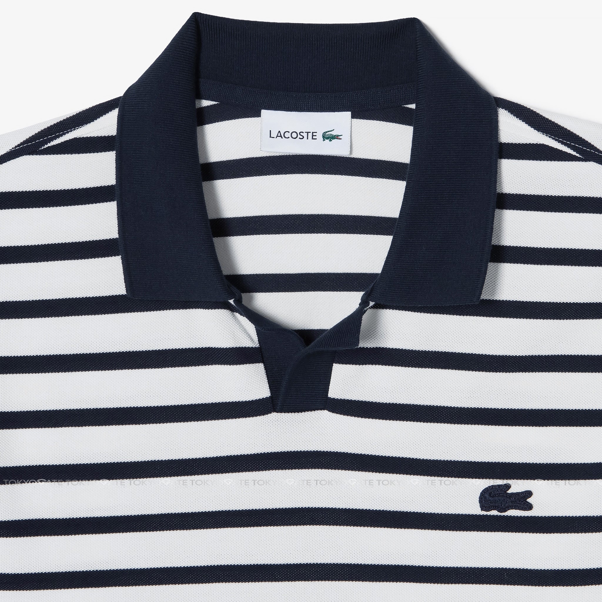 Áo polo Lacoste PH486E 166 Contrast Neck Stripe Regular Fit