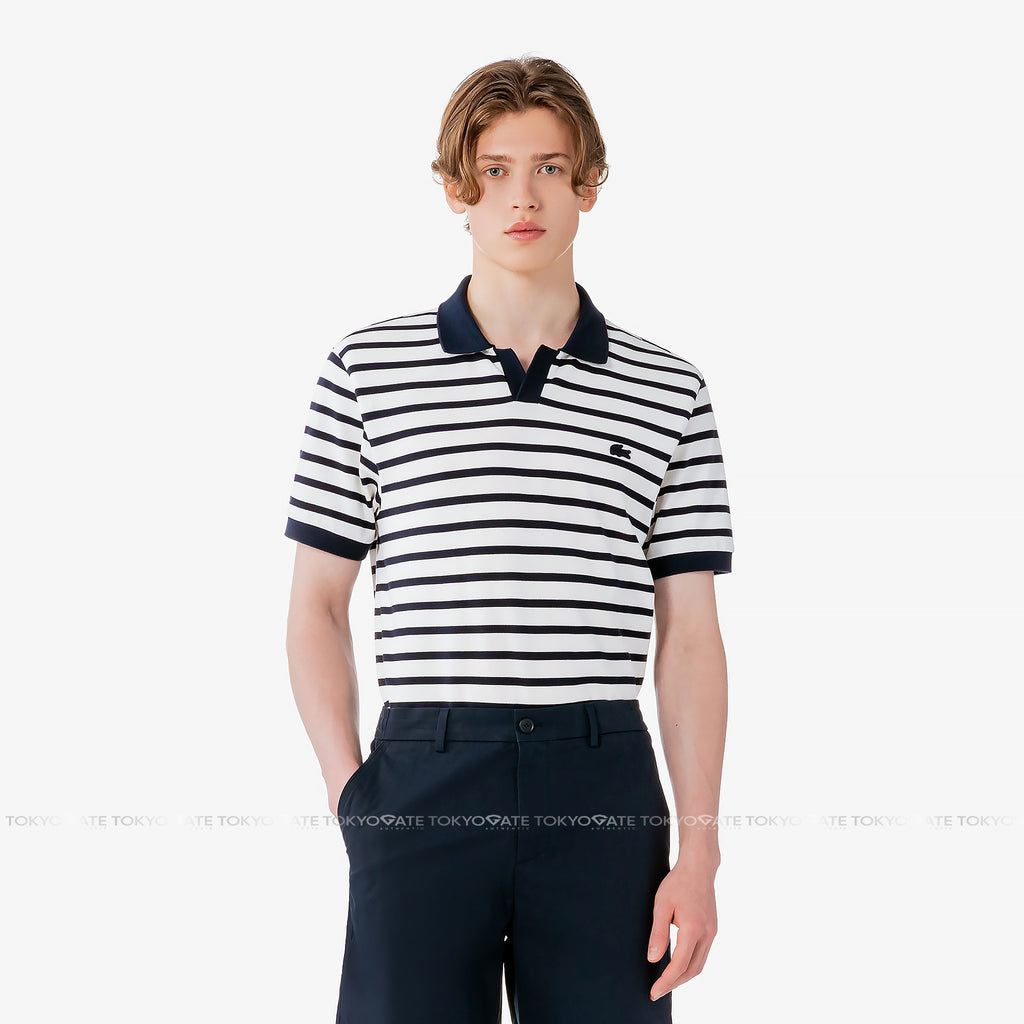 Áo polo Lacoste PH486E 166 Contrast Neck Stripe Regular Fit