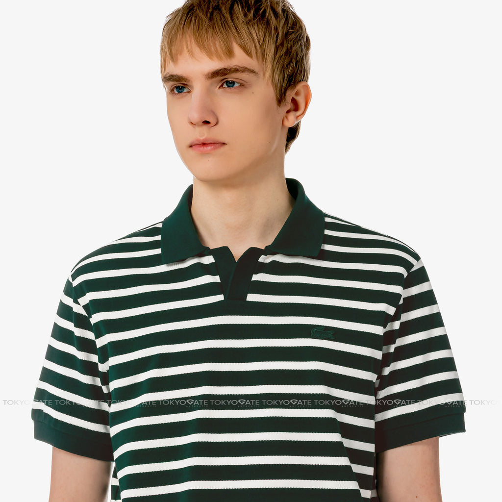 Áo polo Lacoste PH486E AFK Contrast Neck Stripe Regular Fit