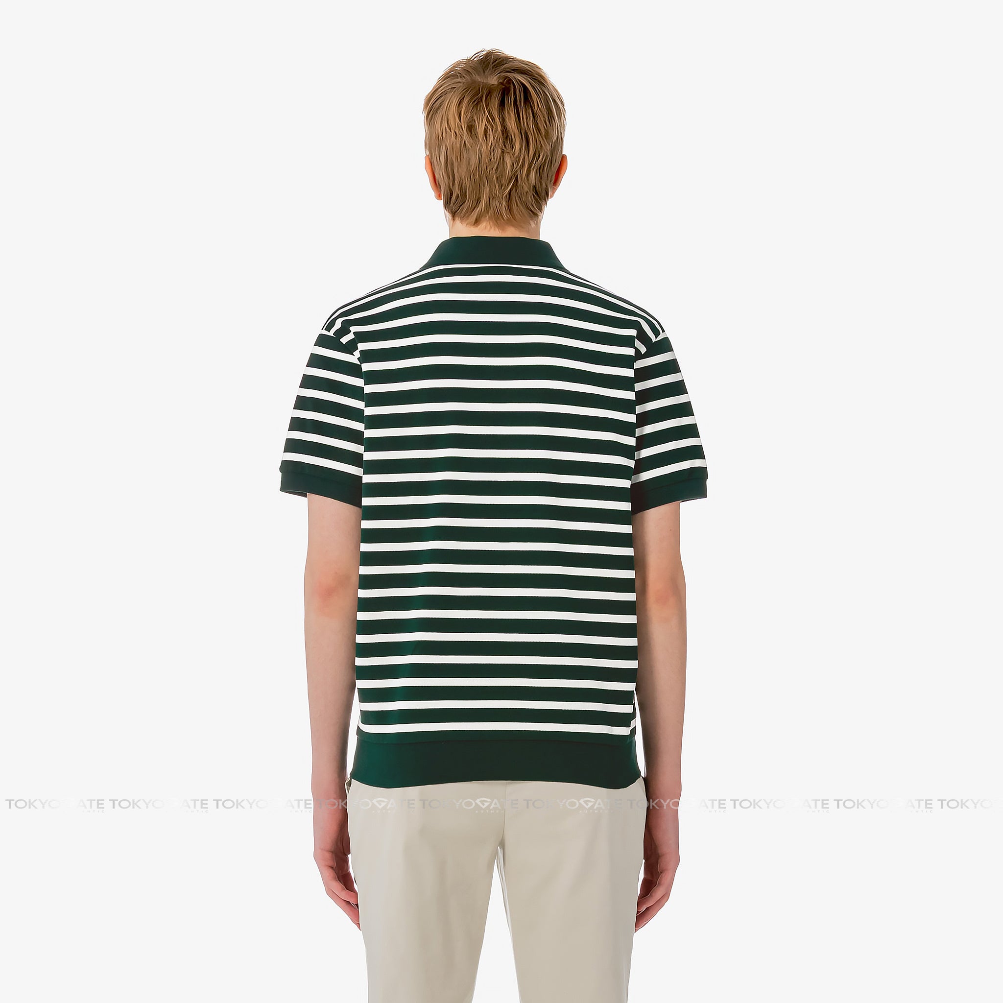 Áo polo Lacoste PH486E AFK Contrast Neck Stripe Regular Fit