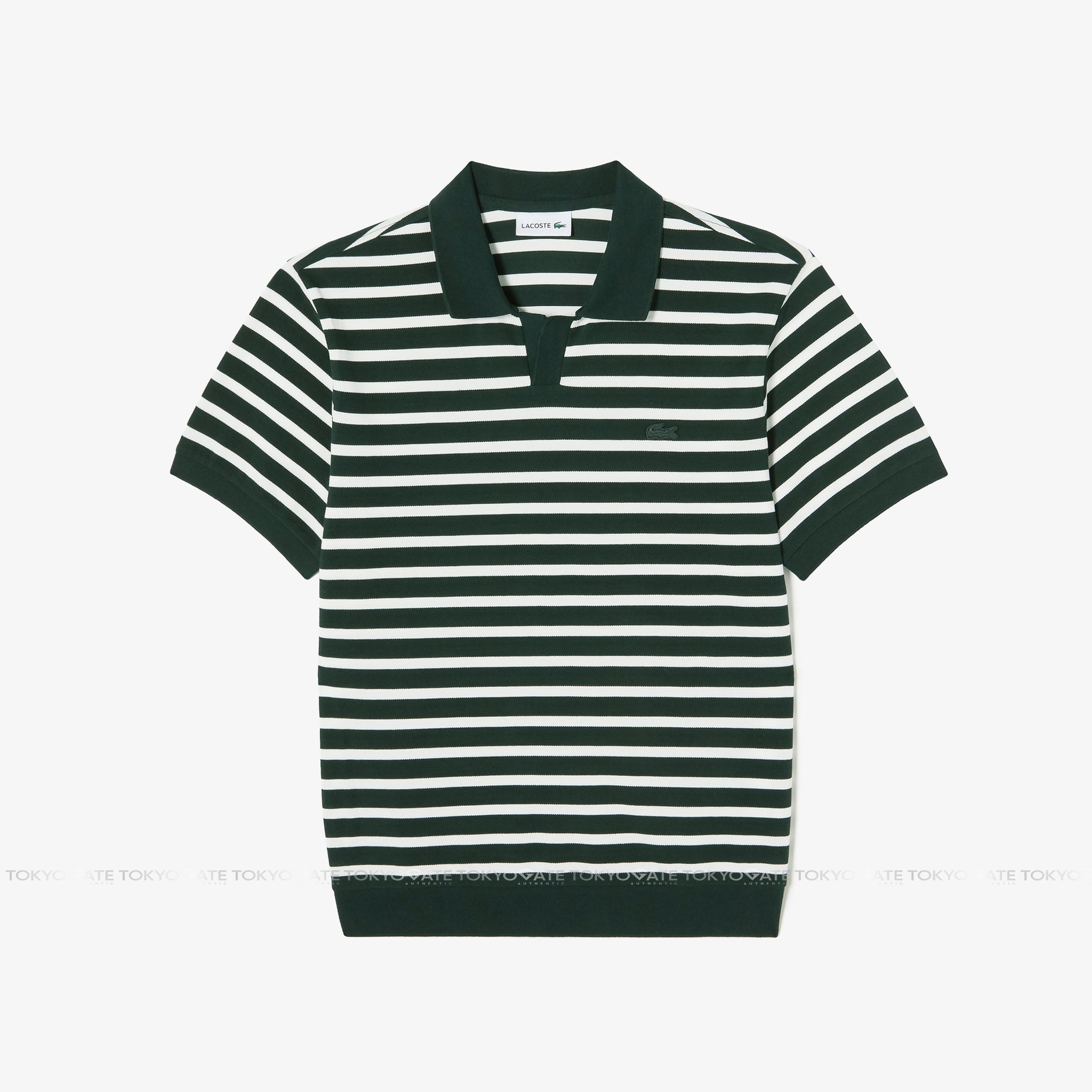 Áo polo Lacoste PH486E AFK Contrast Neck Stripe Regular Fit