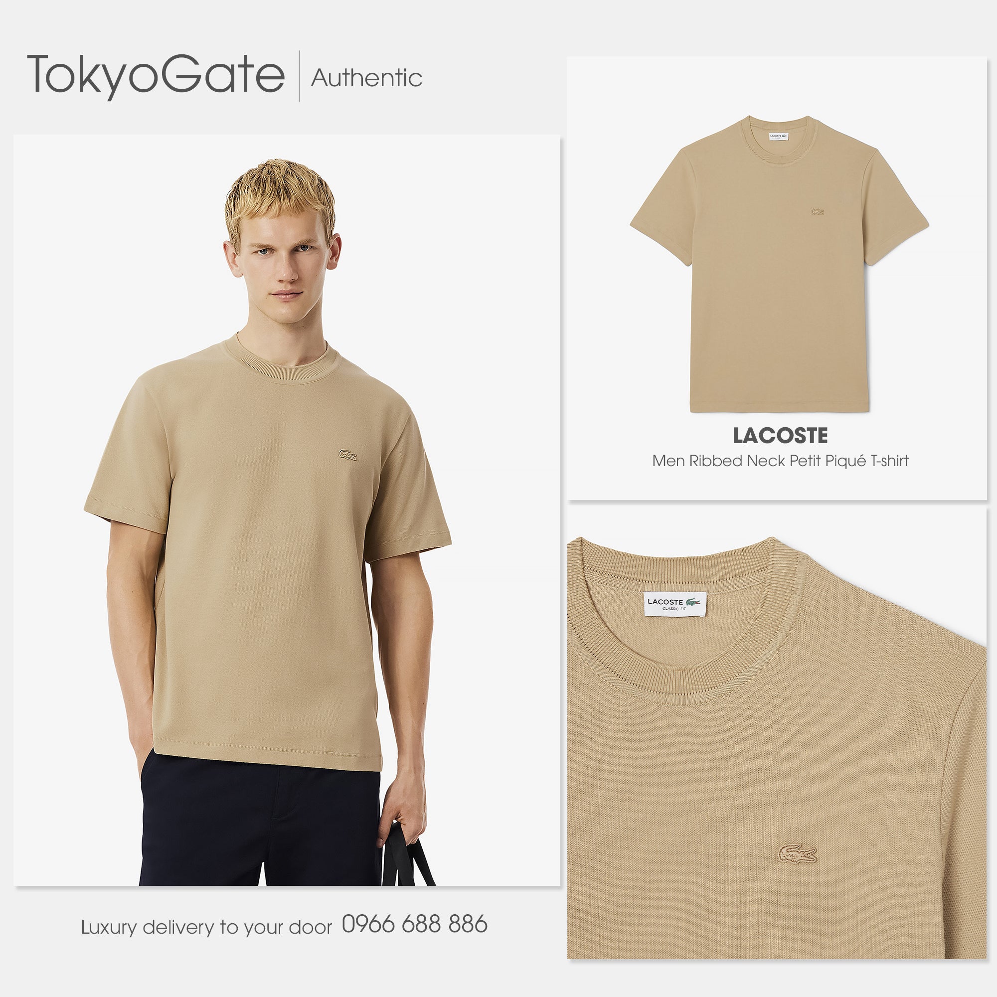 Áo phông Lacoste TH5477 02S Classic Fit