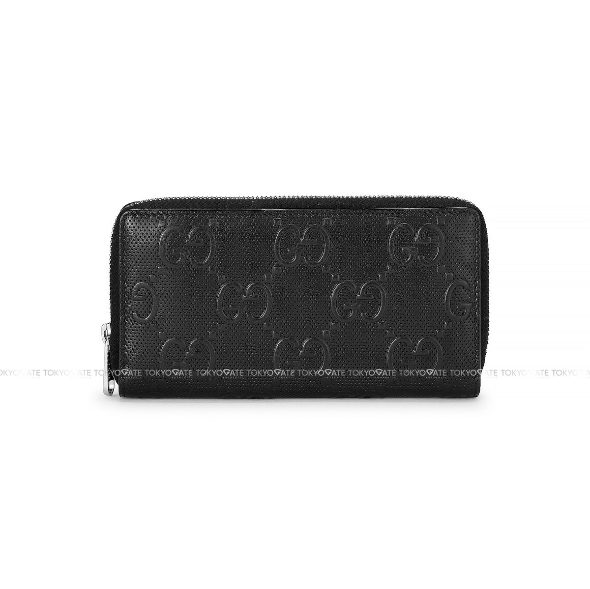 Ví nam Gucci 625558 1W3AN 1000 GG Embossed Zip Around Black