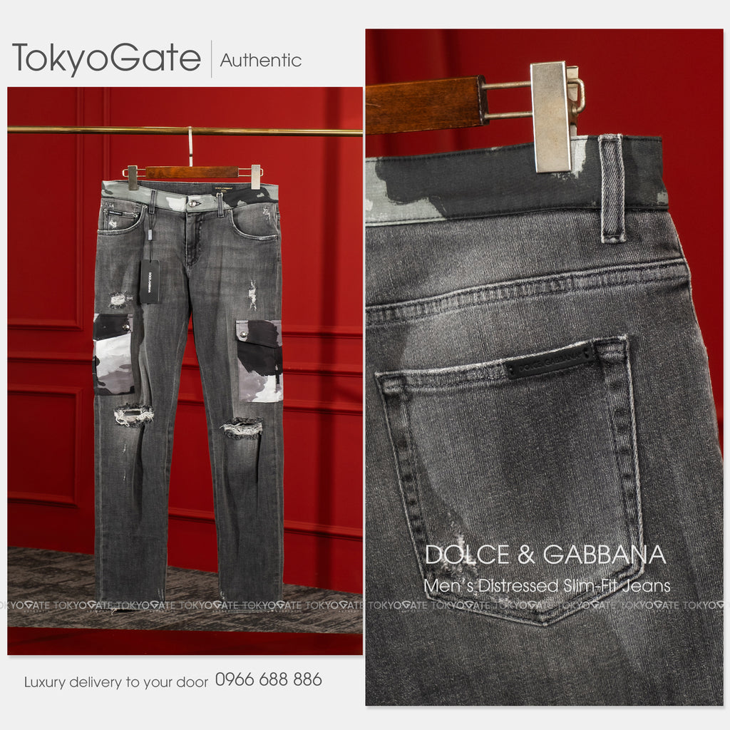 Quần jeans D&G GHLFCD G8DL6 S9001 Combined Colour Slim Fit