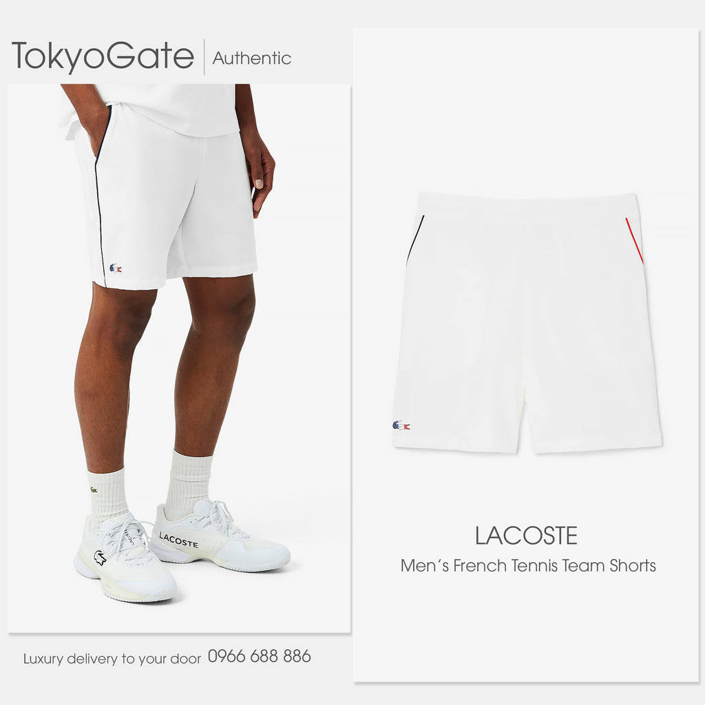 Quần short Lacoste GH0556 001 French Tennis White Regular Fit