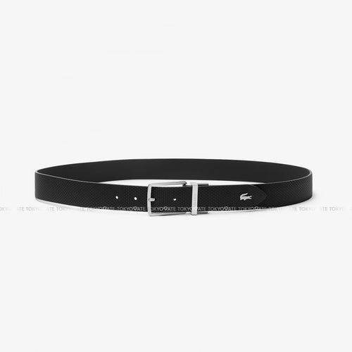 Dây lưng Lacoste RC4085 000 Chantaco Reversible Leather Belt Black