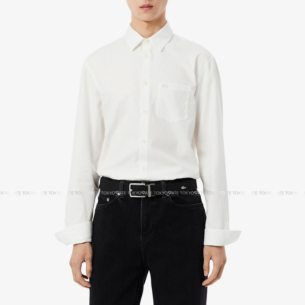 Dây lưng Lacoste RC4085 000 Chantaco Reversible Leather Belt Black