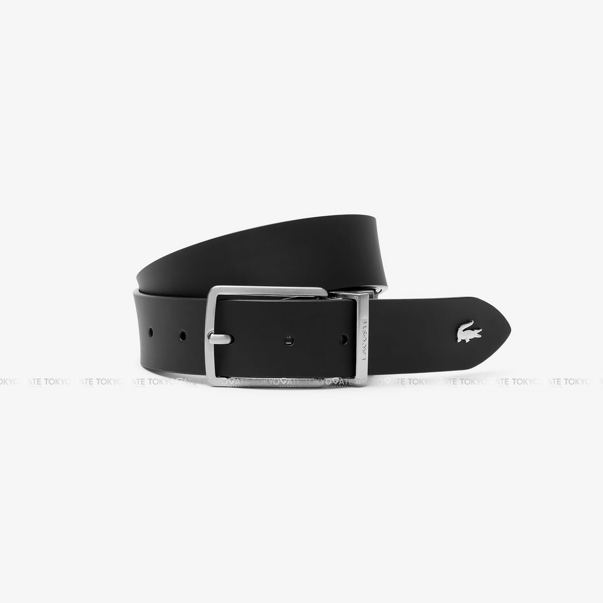 Dây lưng Lacoste RC4085 000 Chantaco Reversible Leather Belt Black
