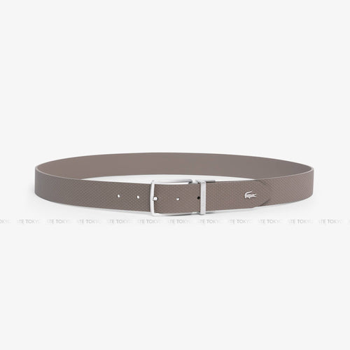 Dây lưng Lacoste RC4085 Q80 Chantaco Reversible Leather Belt Brown