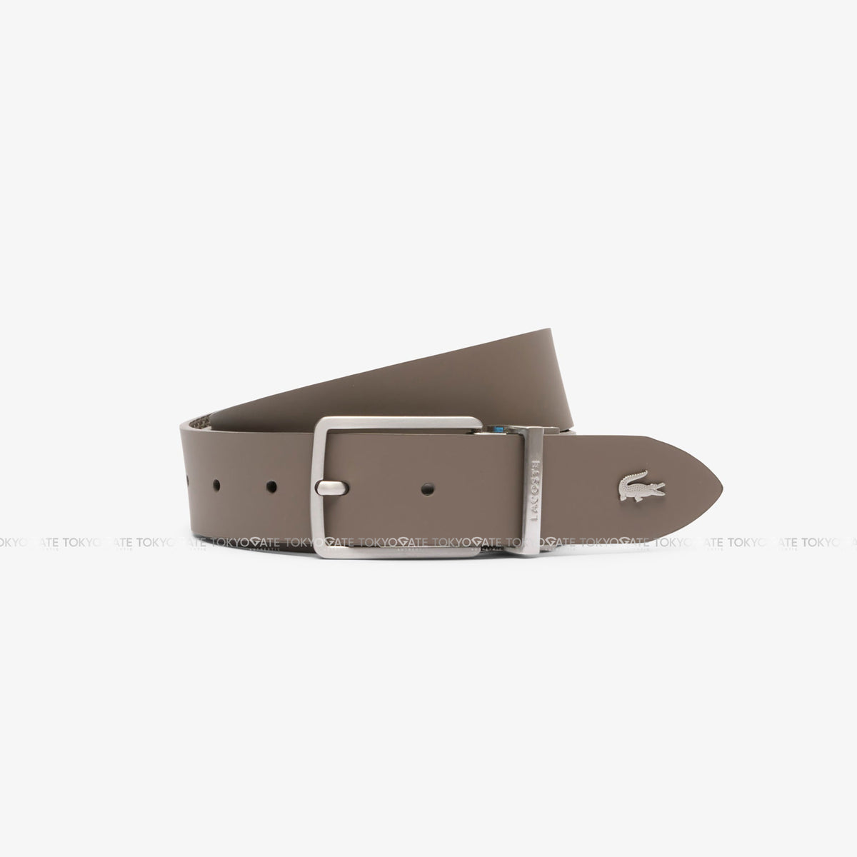 Dây lưng Lacoste RC4085 Q80 Chantaco Reversible Leather Belt Brown