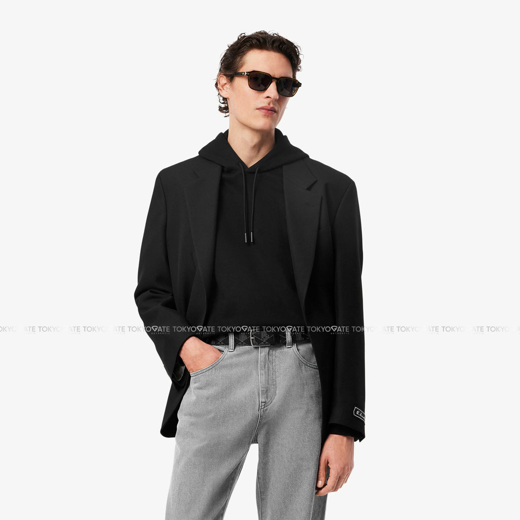 Dây lưng Lacoste RC4098 H45 Monogram Canvas Belt Black