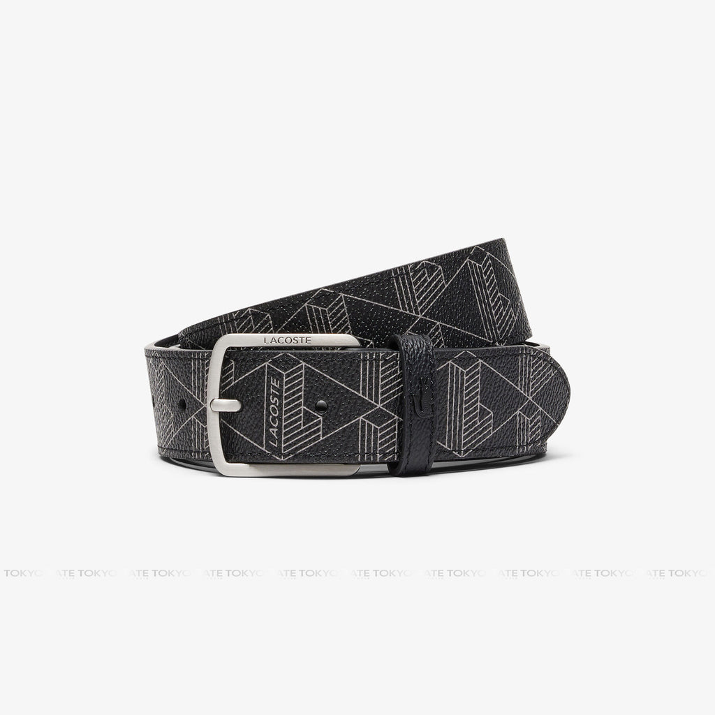 Set Lacoste dây lưng và ví đựng thẻ RC4106 The Blend Monogram Black