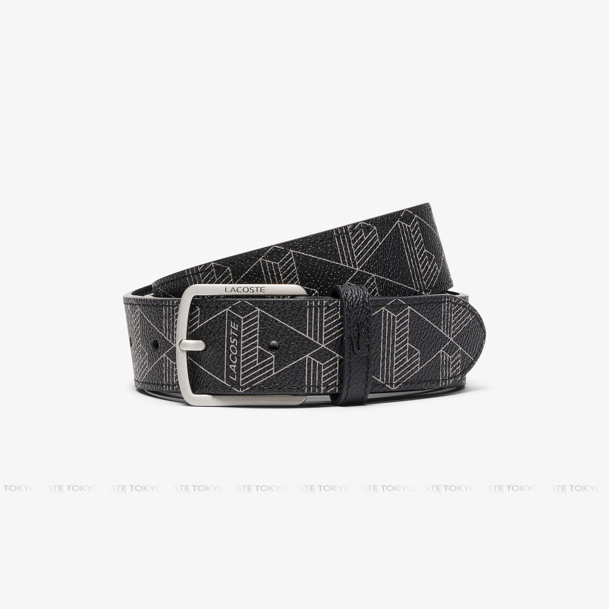 Set Lacoste dây lưng và ví đựng thẻ RC4106 The Blend Monogram Black