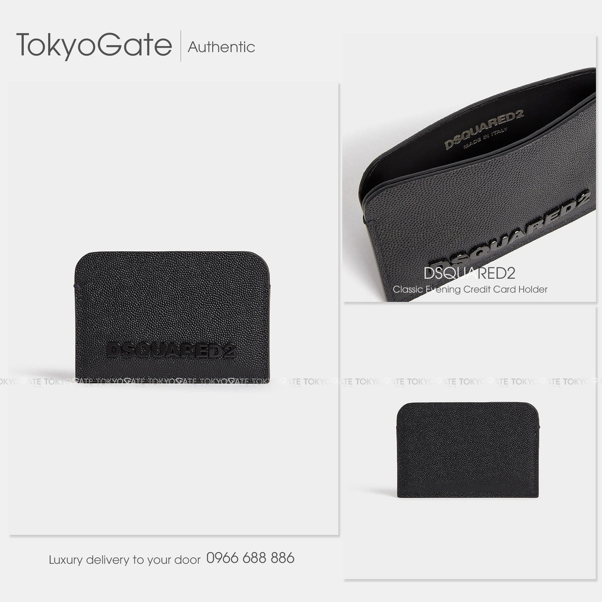 Ví đựng card Dsquared2 CCM0026 01507642 2124 Credit Card Holder Black