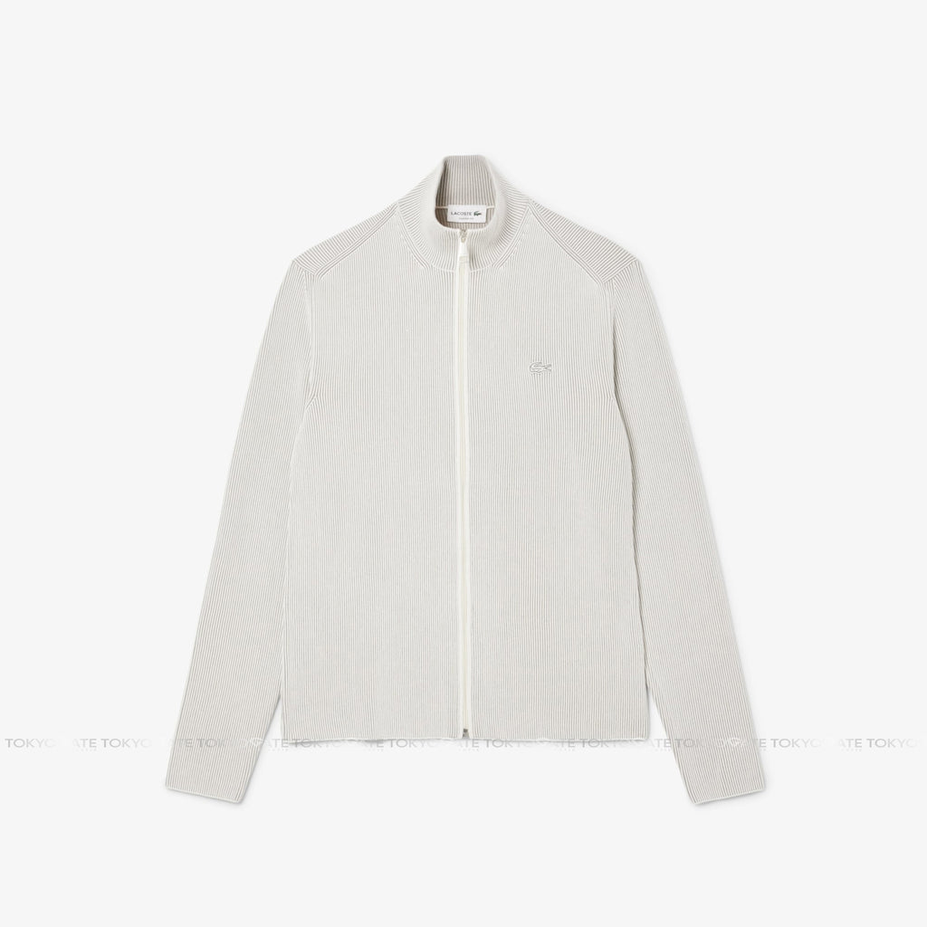 Áo khoác Lacoste AH9312 CI9 Zip-Up Cotton Rib Sweater
