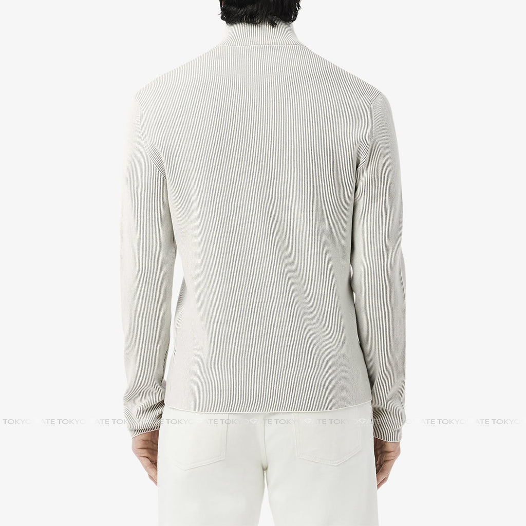 Áo khoác Lacoste AH9312 CI9 Zip-Up Cotton Rib Sweater