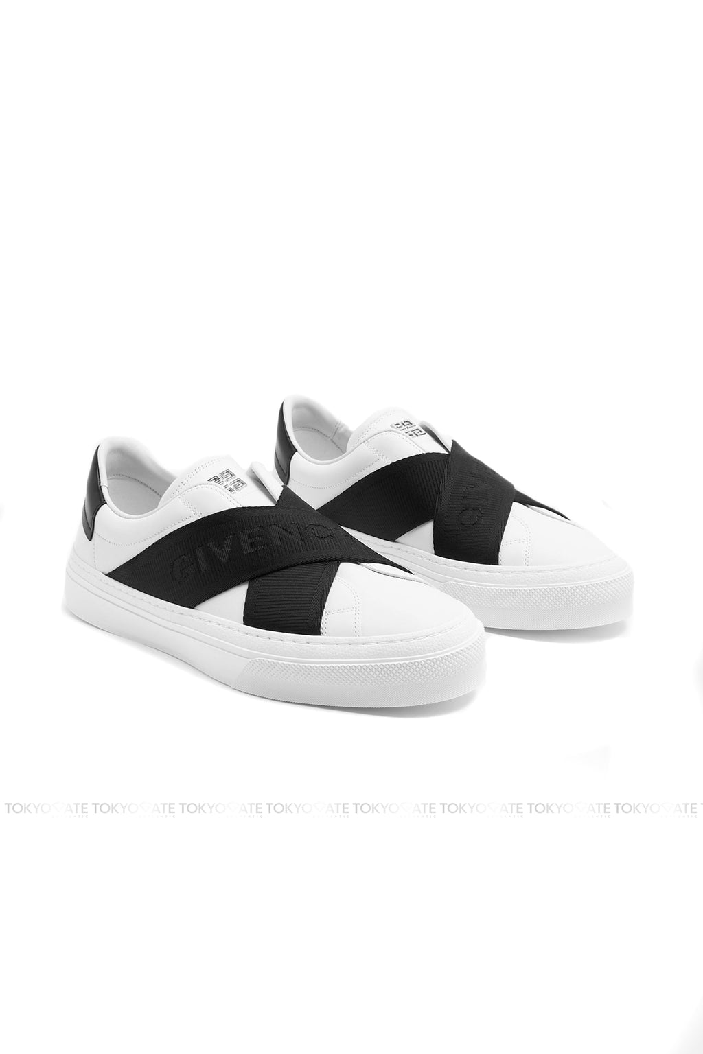 Giày Givenchy BH0096H1HD 116 City Sport Double Webbing Strap White Black
