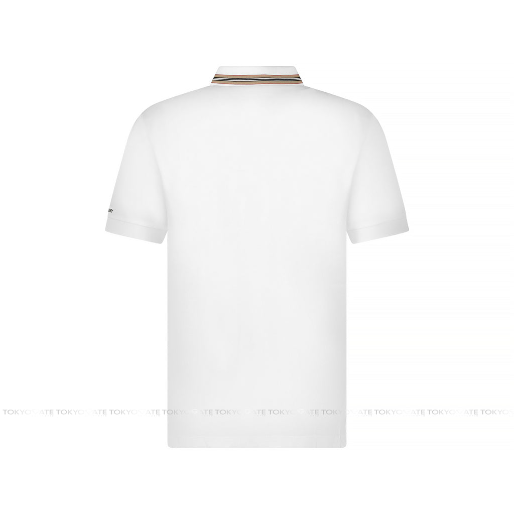 Áo polo Burberry 8111813 Hartford ICS White Slim Fit